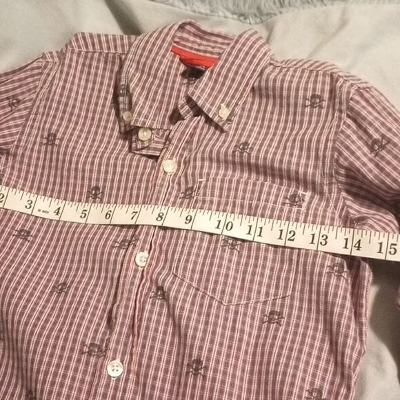 Gap kids plaid skull button down - Picture 8 of 10